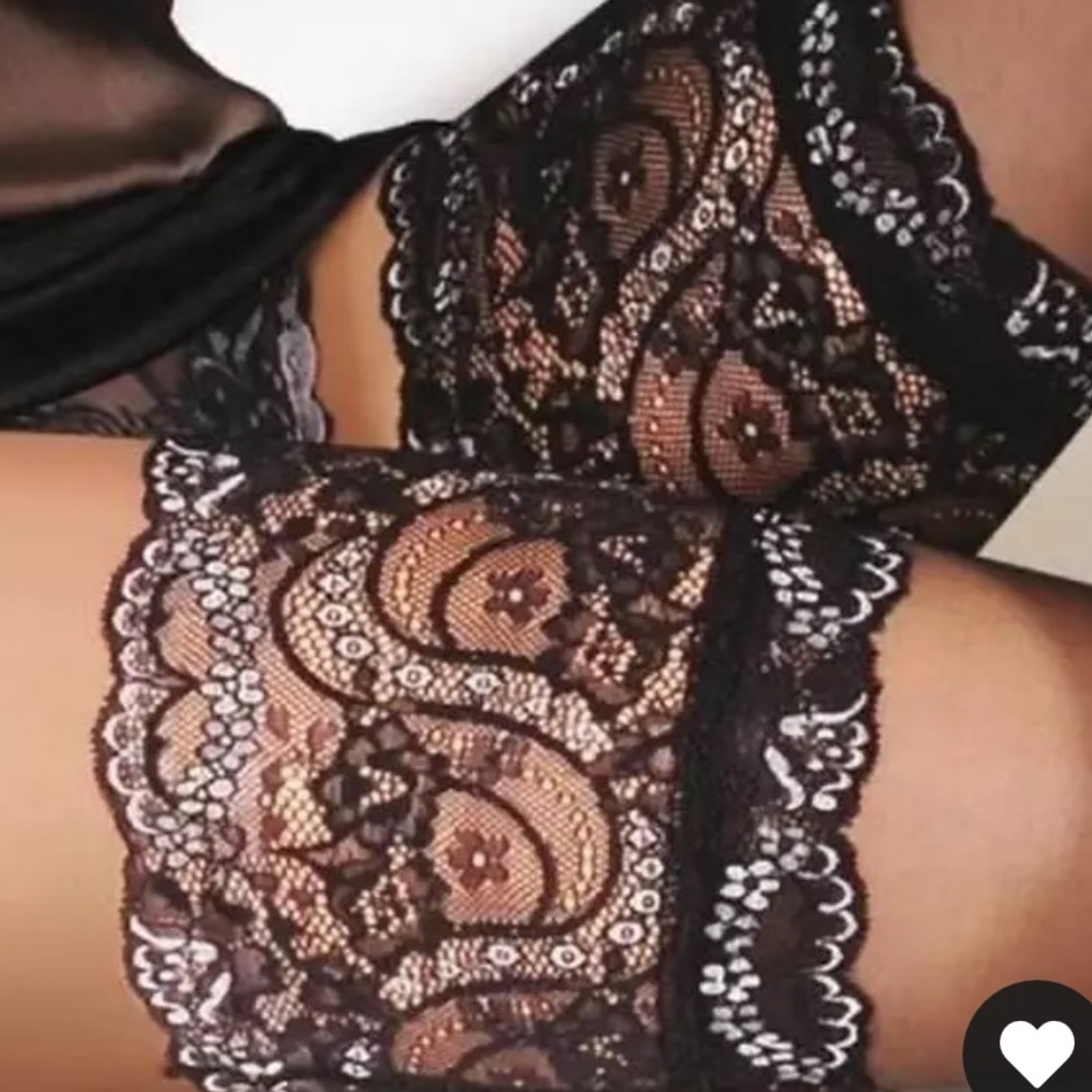 pinup sheer black lace stay ups stockings thigh high backseam pantyhose lingerie